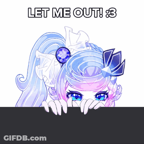 Cute Anime Let Me Out GIF