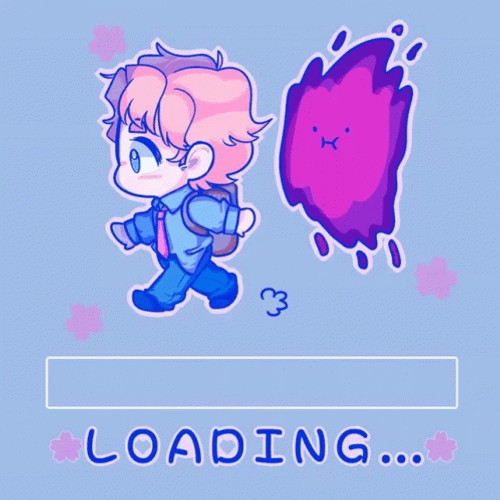 Cute Anime Loading Bar GIF