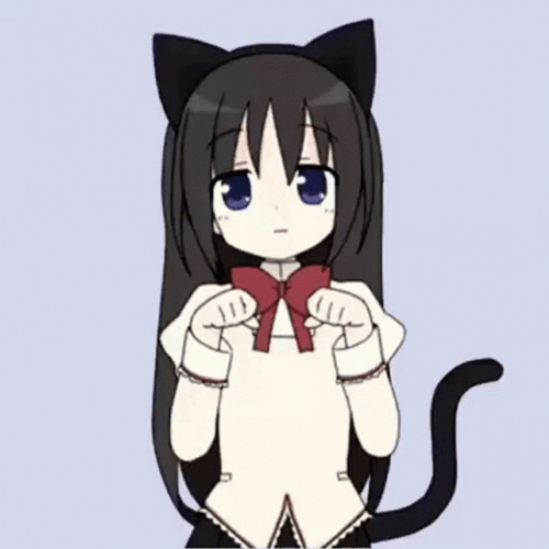 Cute Anime Neko Dance Homura GIF
