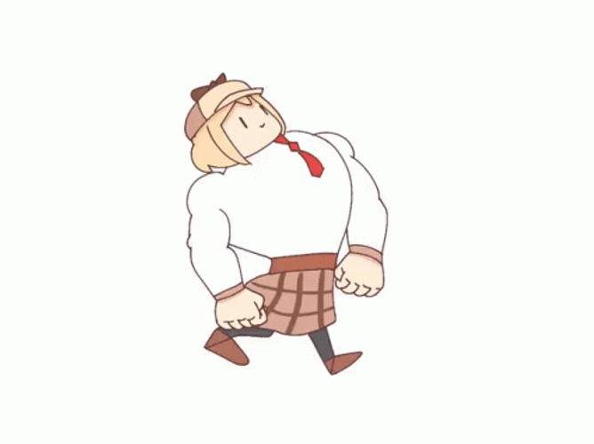 Cute Anime Phonk Walking GIF