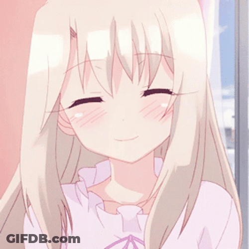 Cute Anime Smile Pink Hair GIF