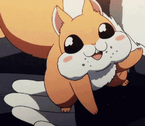 Cute Anime Squirrel GIF