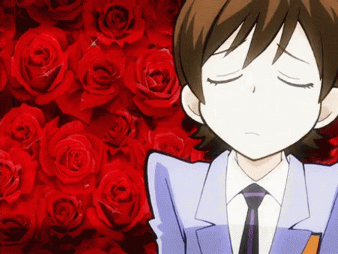Cute Anime Student Haruhi Fujioka GIF