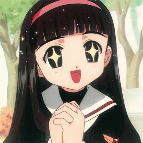 Cute Anime Tomoyo Starry Eyes GIF