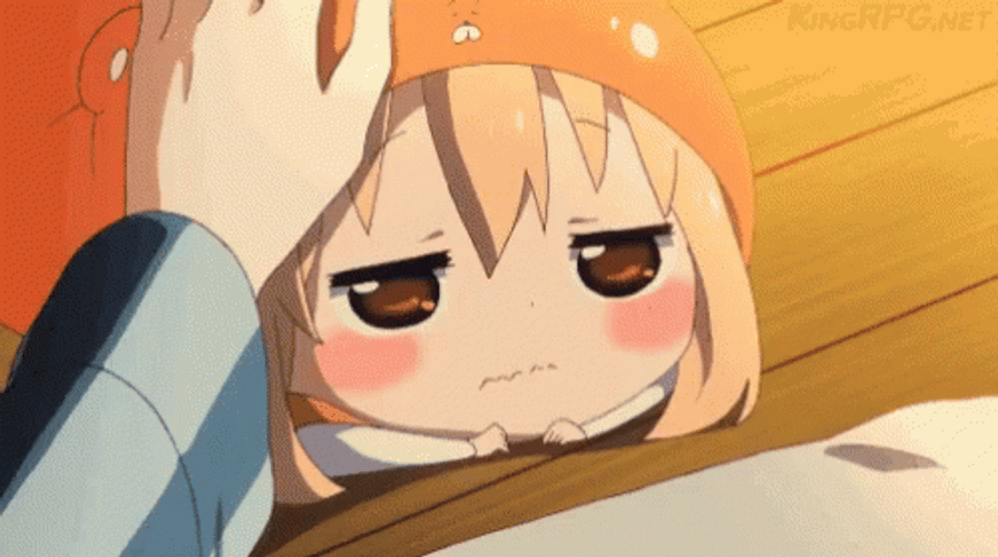 Cute Anime Umaru Head Pat GIF