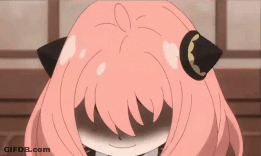 Cute Anya Forger Bow Spy X Family GIF