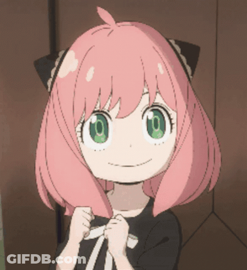 Cute Anya Forger Changing Facial Expression GIF