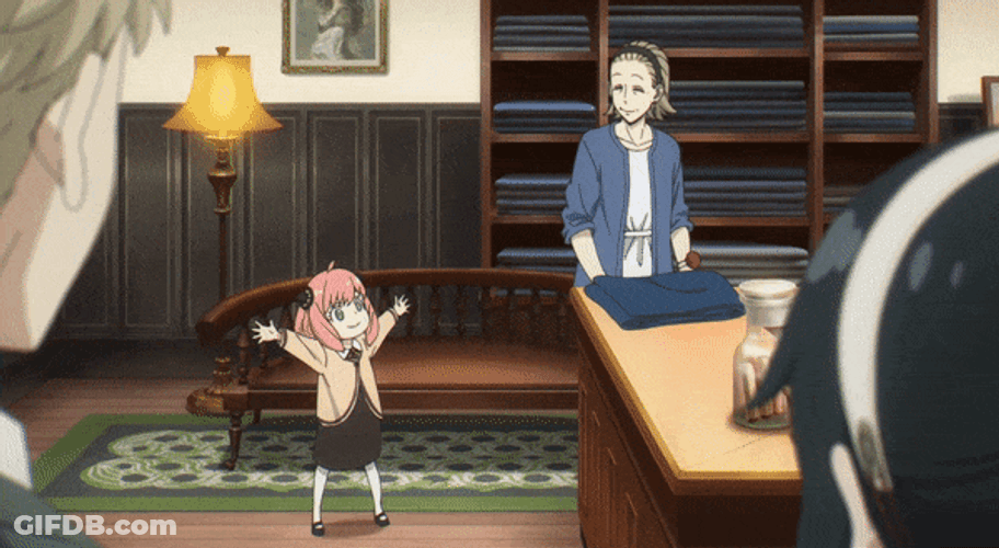 Cute Anya Forger Dancing Around GIF