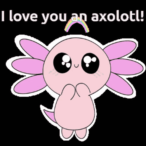 Cute Axolotl I Love You An Axolotl GIF