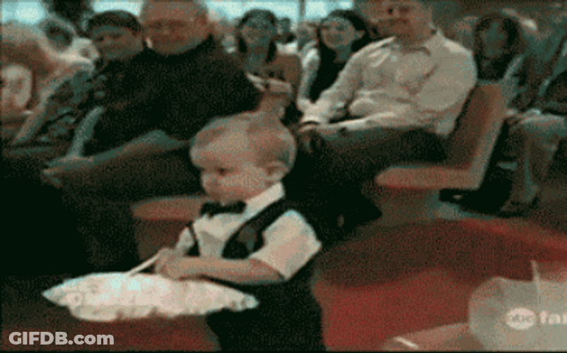 Cute Baby Angry About Romance GIF