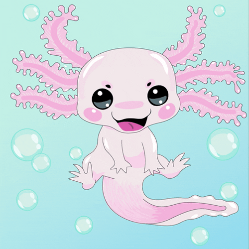 Cute Baby Axolotl GIF