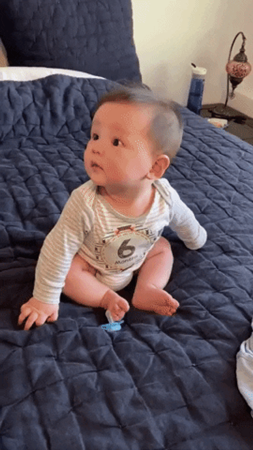 Cute Baby Boy Laughing GIF