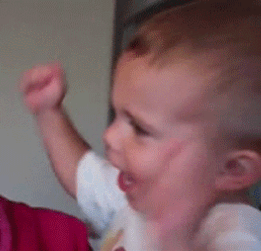 Cute Baby Cheering GIF