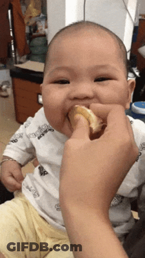 Cute Baby Eating Sour Patch Kids GIF