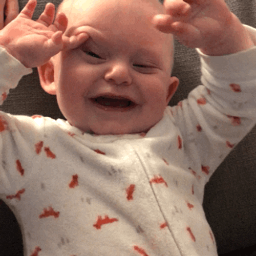 Cute Baby Giggling Laugh GIF