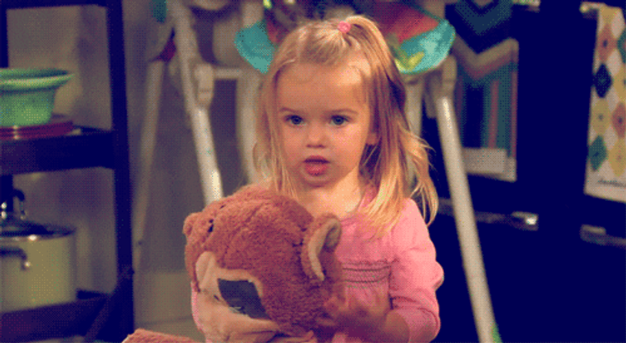 Cute Baby Girl Clinching Fist GIF