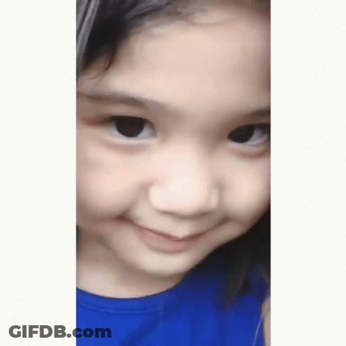 Cute Baby Girl Eye Brow Raise GIF