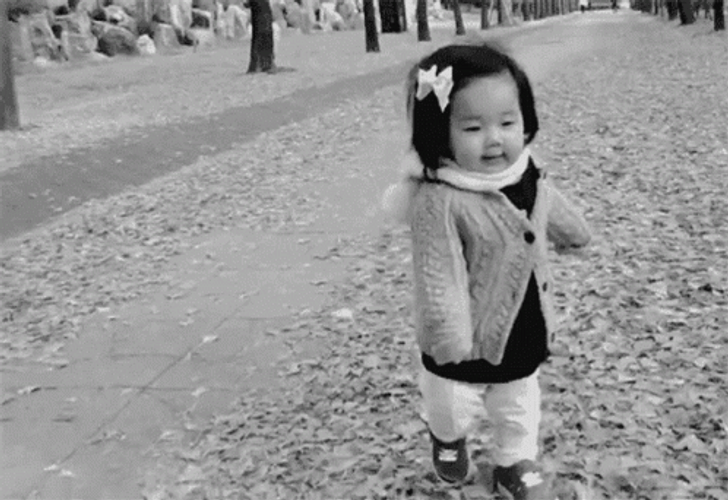 Cute Baby Girl Walking GIF