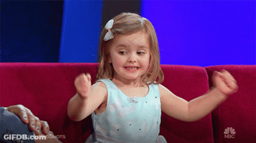 Cute Baby Girl Yeah GIF
