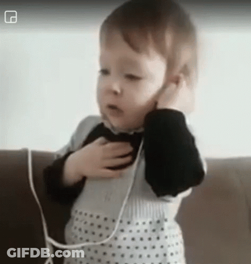 Cute Baby Hang Up Chat GIF