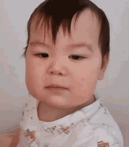 Cute Baby Hmm Thinking GIF