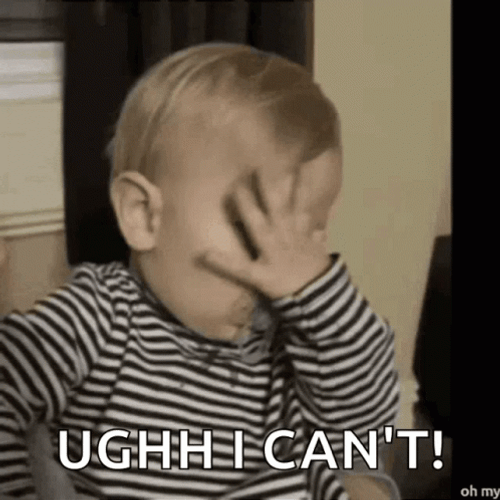 Cute Baby I Give Up GIF