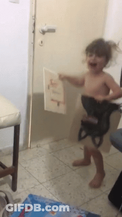 Cute Baby Jumping For Joy GIF