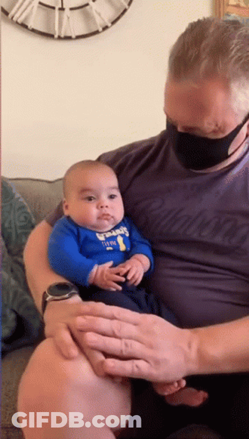 Cute Baby Looks Like A Busted GIF
