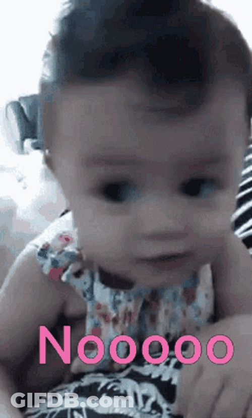 Cute Baby No GIF