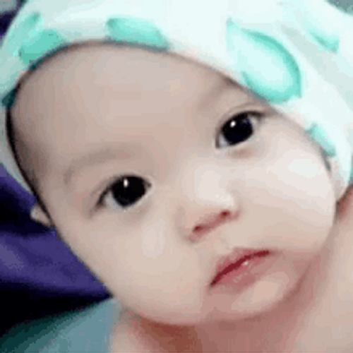 Cute Baby Non Stop Blinking Eyes GIF