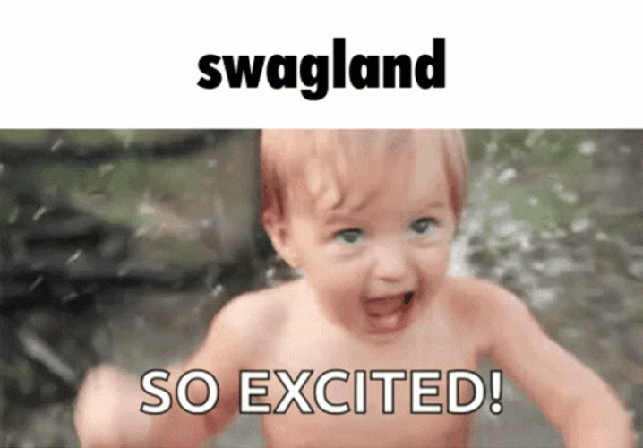 Cute Baby Playing Water Super Excited Swagland GIF