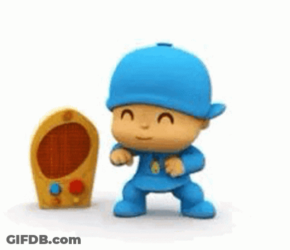 Cute Baby Pocoyo Dancing GIF