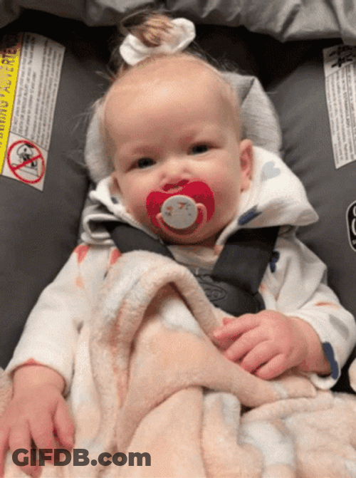 Cute Baby Shaking Head Nope Dont Like That GIF