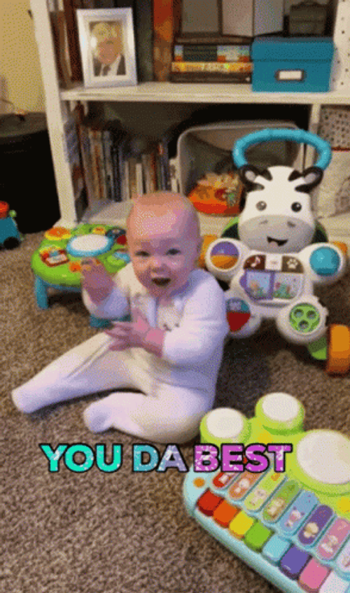Cute Baby You Da Best Clap GIF