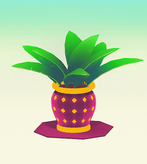 Cute Banana Plant Box GIF