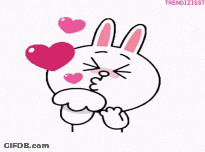 Cute Bear Blowing Kisses GIF