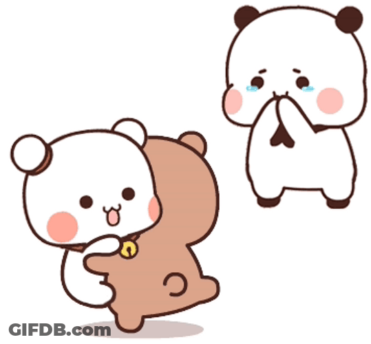 Cute Bear Cheaters Hug GIF