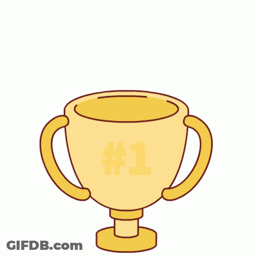 Cute Bear In Trophy GIF