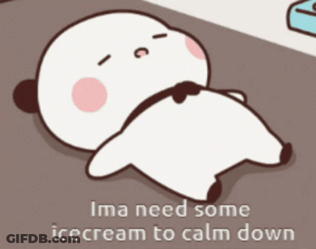 Cute Bear Panda Calm Down GIF