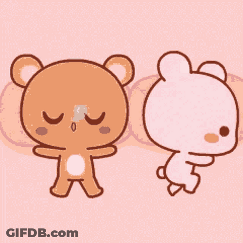 Cute Bears Sticker Snuggling GIF