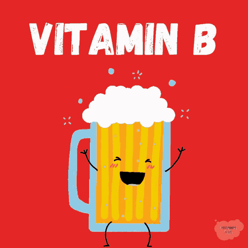 Cute Beer Mug Vitamin B GIF