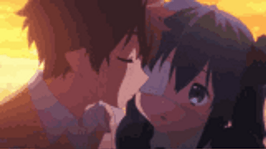 Cute Beso On Eyes GIF