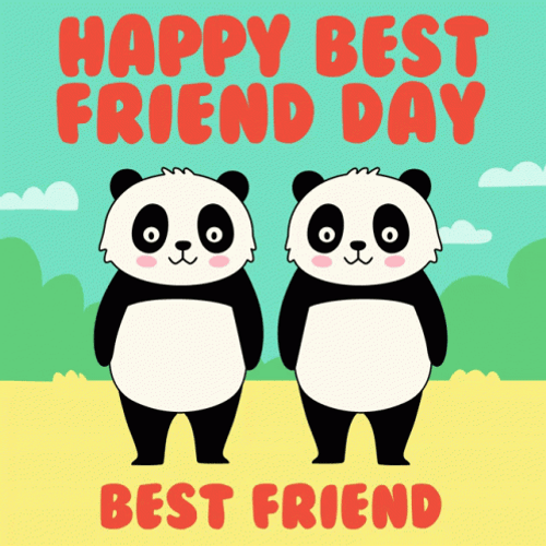 Cute Best Friend Day Greeting GIF