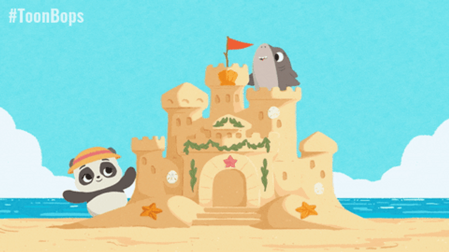 Cute Best Friend On Beach GIF