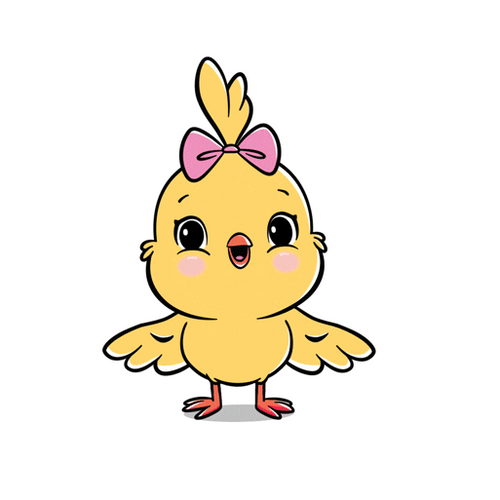 Cute Bird With Corazon GIF
