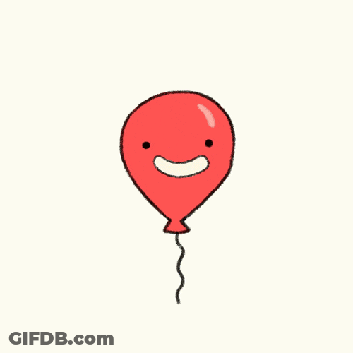 Cute Birthday Balloon Popping GIF