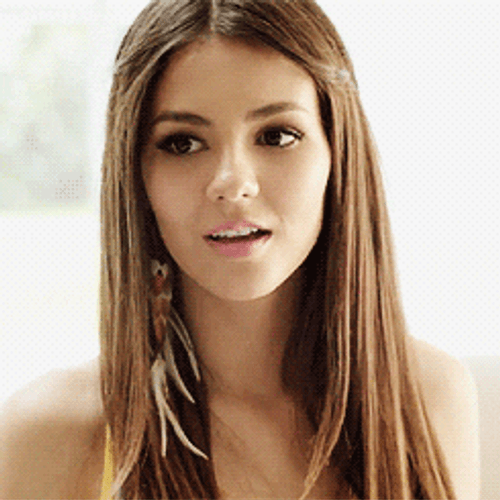 Cute Blonde Girl Stare GIF
