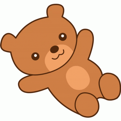 Cute Blue Bear Changing Colors GIF