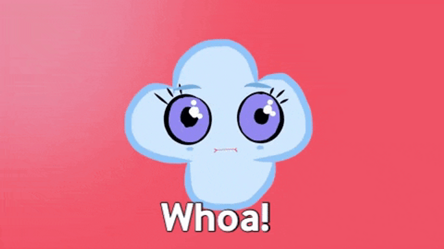 Cute Blue Cloud Woah GIF