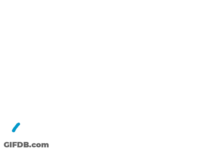 Cute Blue Line Ghost GIF